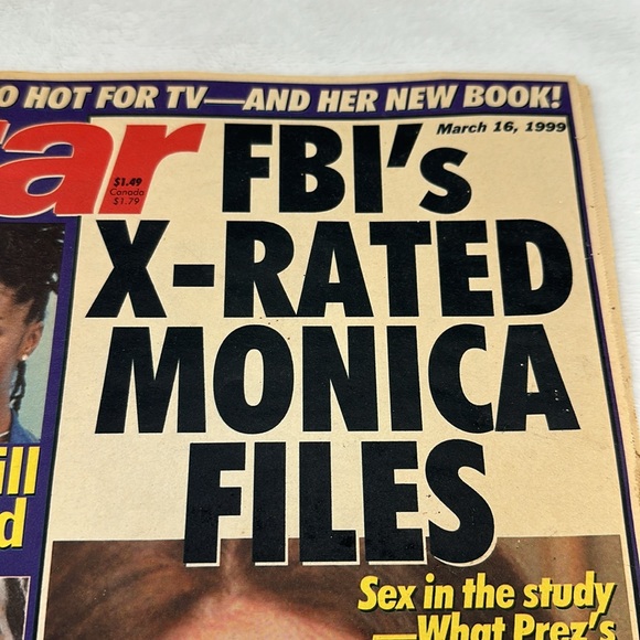 Star Tabloid-March 16, 1999-Monica Lewinsky, Whitney Houston,OJ & Rodman - Picture 3 of 8
